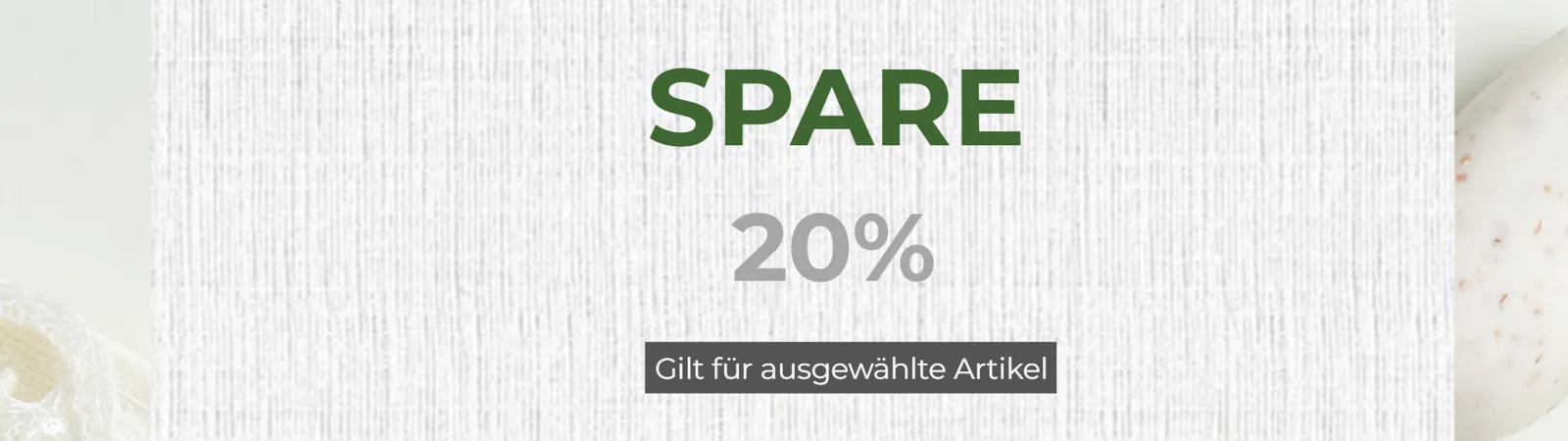 Sparen Sie 20 % auf ausgewählte beliebte Artikel