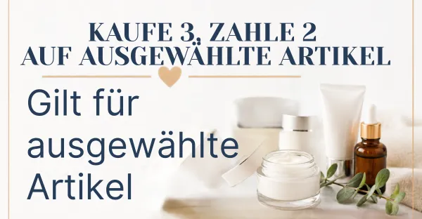 Kaufen Sie 3 & zahlen Sie für 2 - Gilt für ausgewählte Artikel